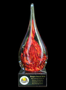 Pic of the beautiful award from the DragonCon website
